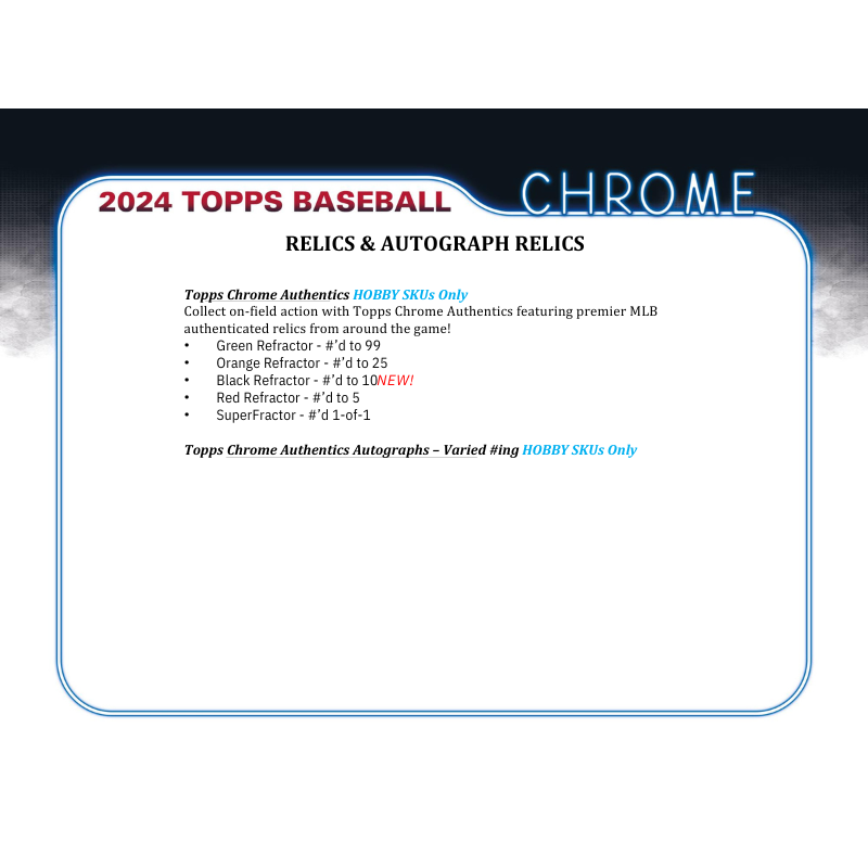 2024 Topps Chrome Baseball Jumbo 8 Box Case
