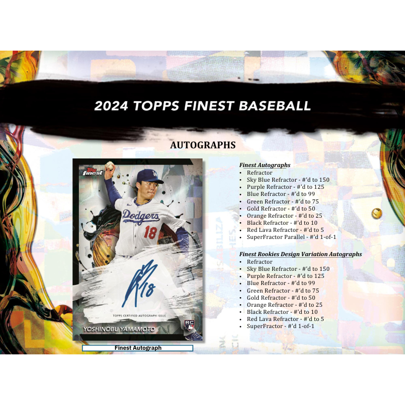 2024 Topps Finest Baseball Hobby Box