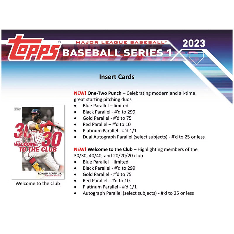 2023 Topps Series 1 Baseball Hobby Box